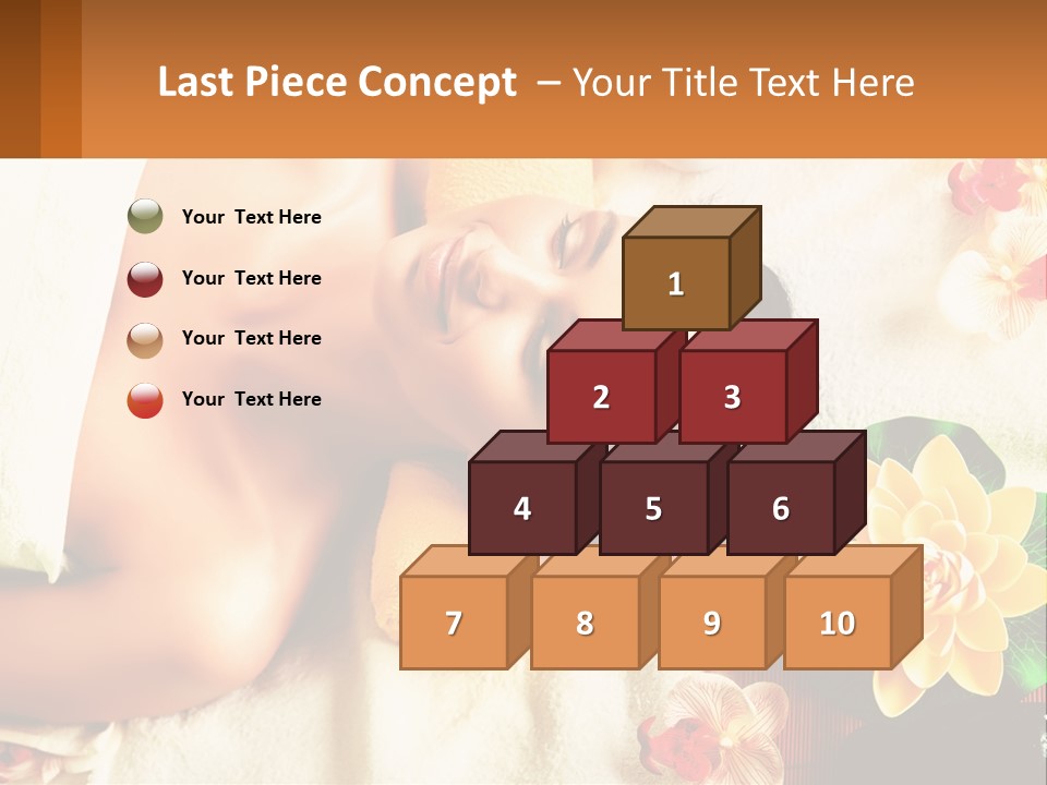 Girl On A Relaxing Massage PowerPoint Template