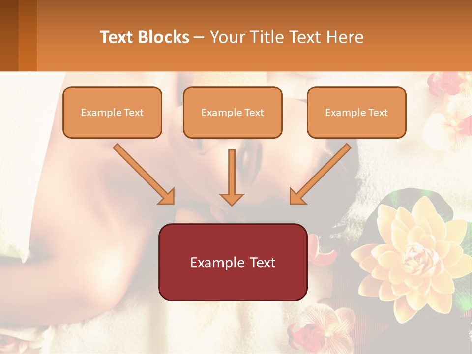 Girl On A Relaxing Massage PowerPoint Template