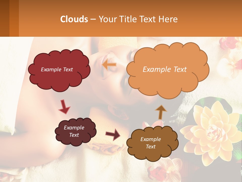 Girl On A Relaxing Massage PowerPoint Template