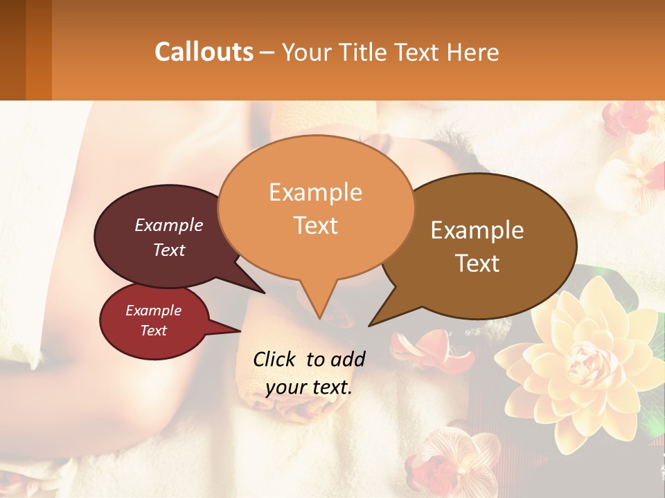 Girl On A Relaxing Massage PowerPoint Template