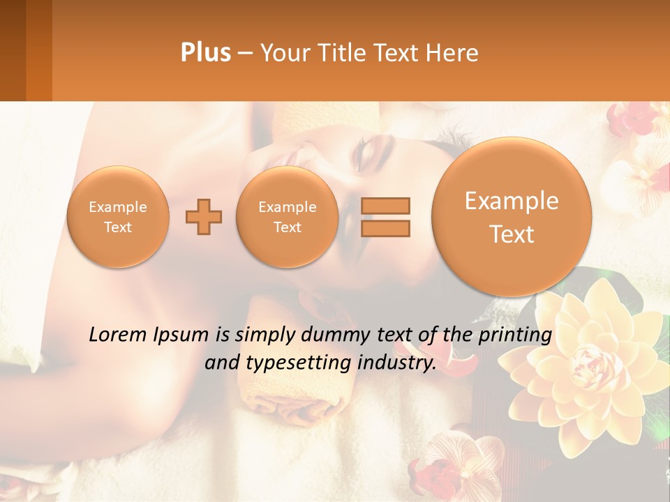 Girl On A Relaxing Massage PowerPoint Template