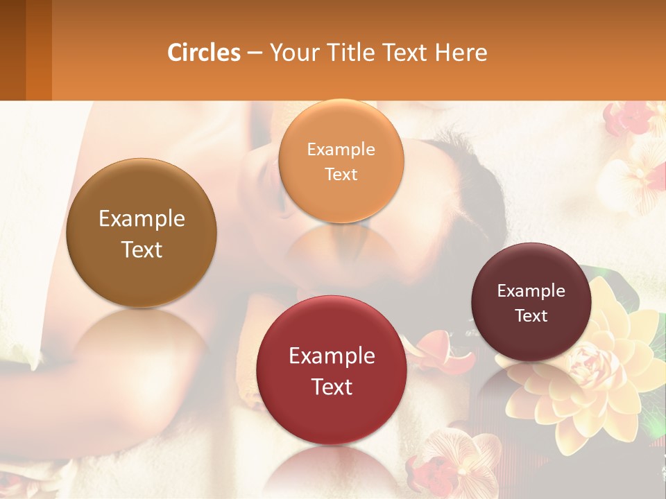 Girl On A Relaxing Massage PowerPoint Template