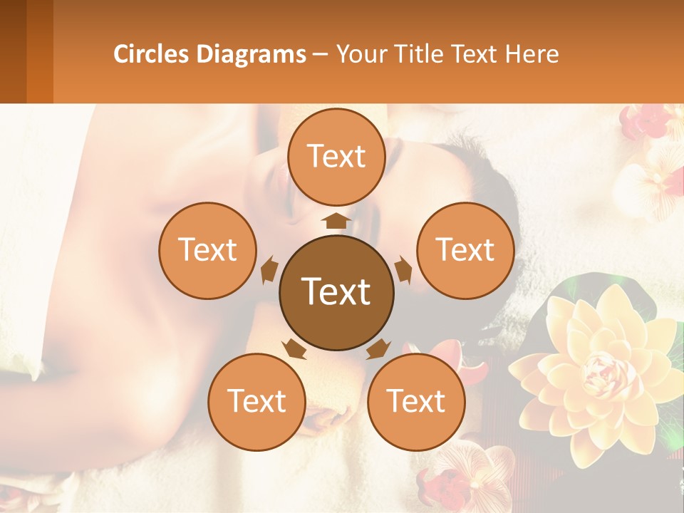 Girl On A Relaxing Massage PowerPoint Template