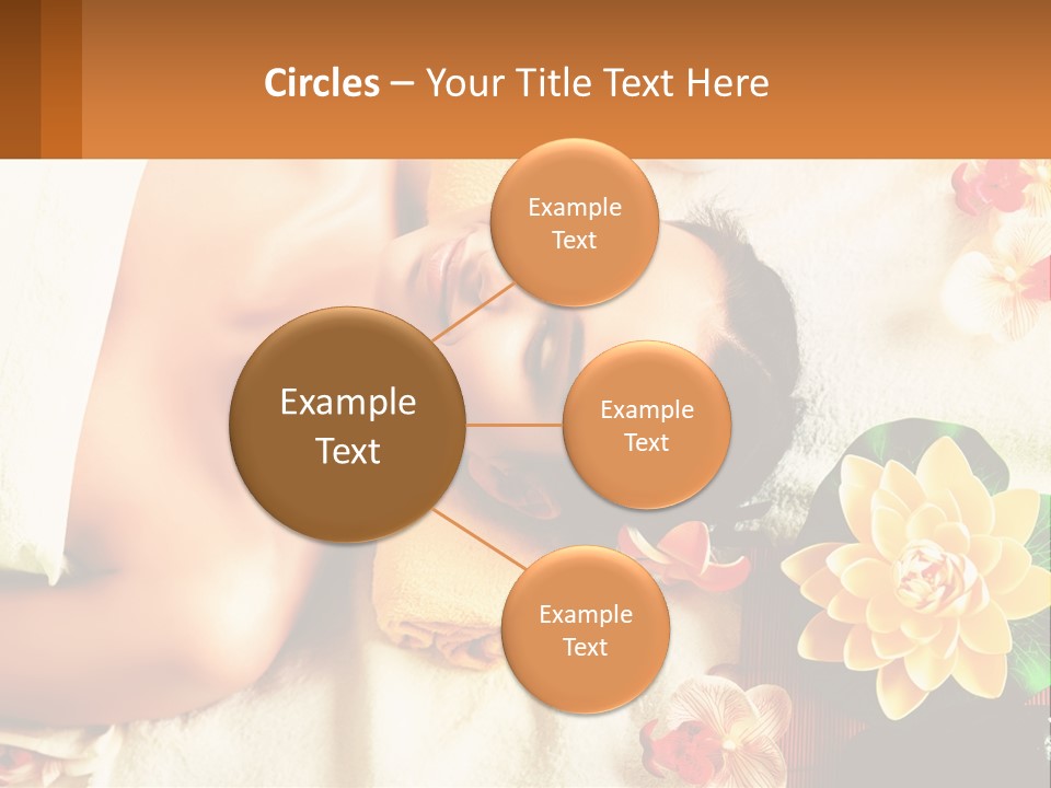 Girl On A Relaxing Massage PowerPoint Template