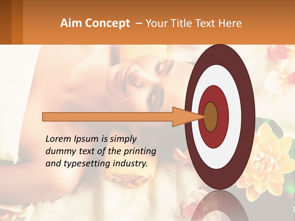 Girl On A Relaxing Massage PowerPoint Template