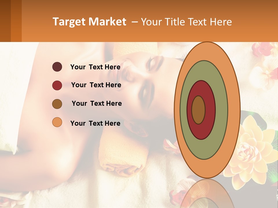 Girl On A Relaxing Massage PowerPoint Template