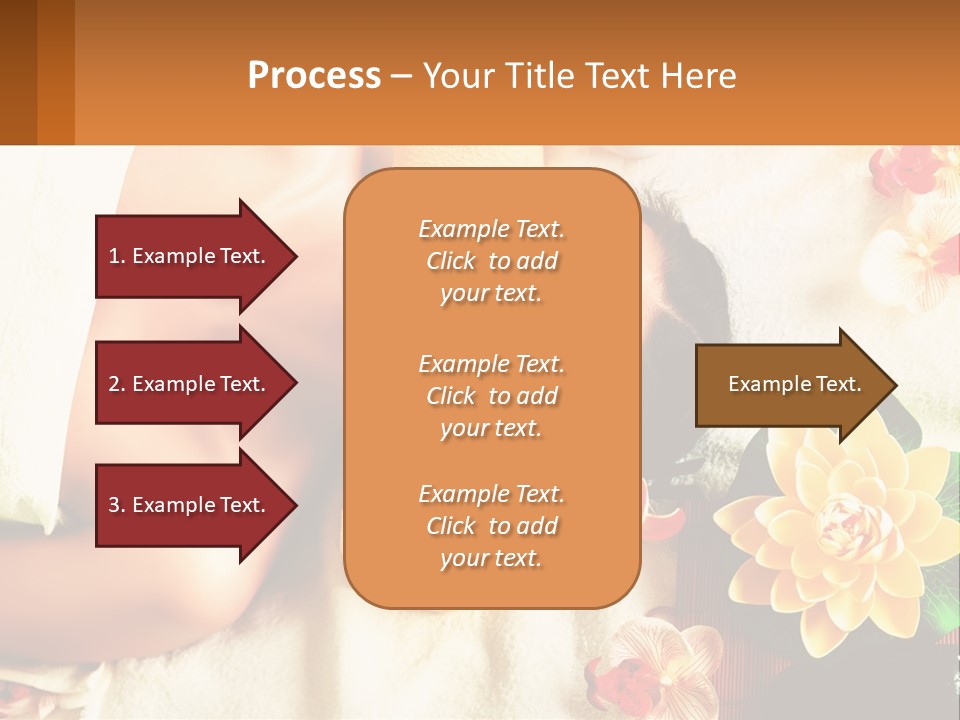 Girl On A Relaxing Massage PowerPoint Template