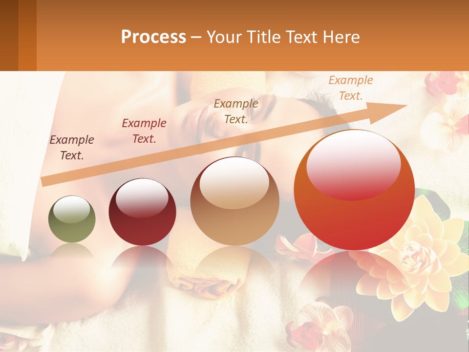 Girl On A Relaxing Massage PowerPoint Template