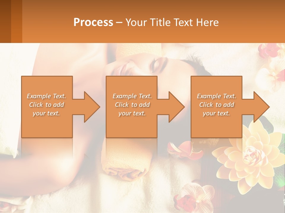 Girl On A Relaxing Massage PowerPoint Template