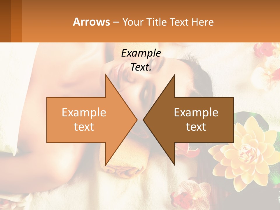 Girl On A Relaxing Massage PowerPoint Template