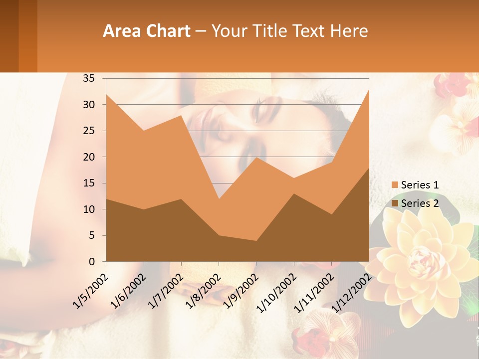 Girl On A Relaxing Massage PowerPoint Template