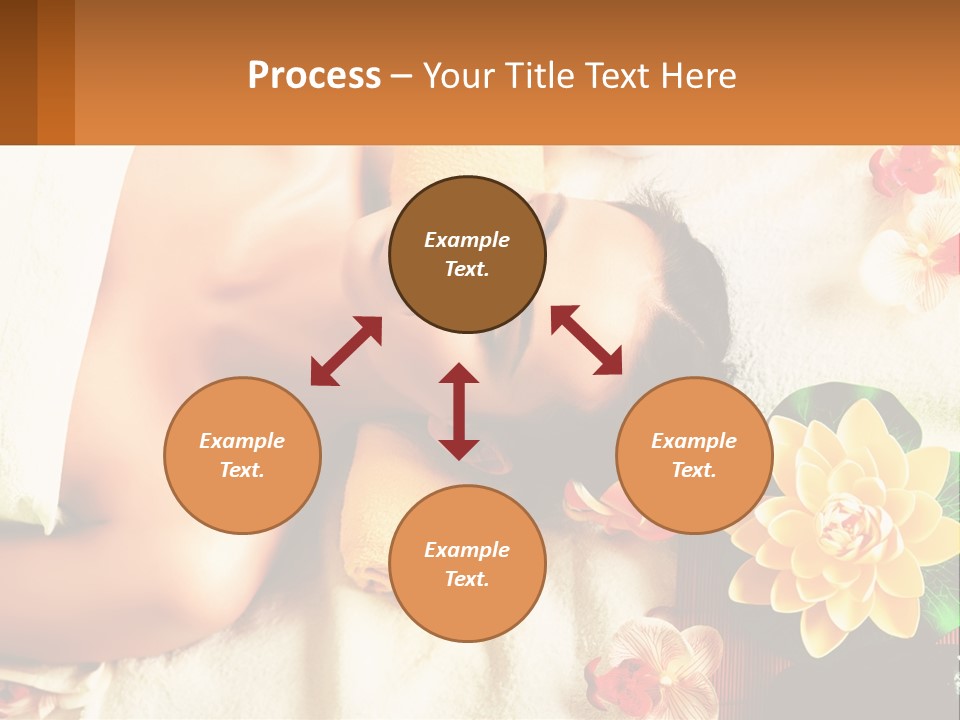 Girl On A Relaxing Massage PowerPoint Template