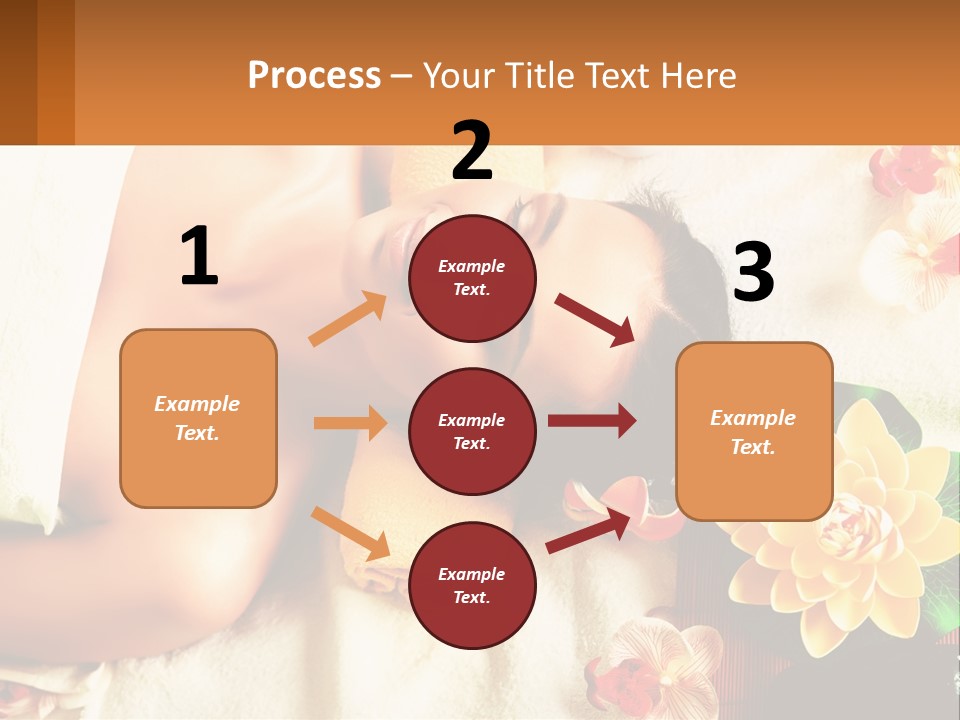 Girl On A Relaxing Massage PowerPoint Template