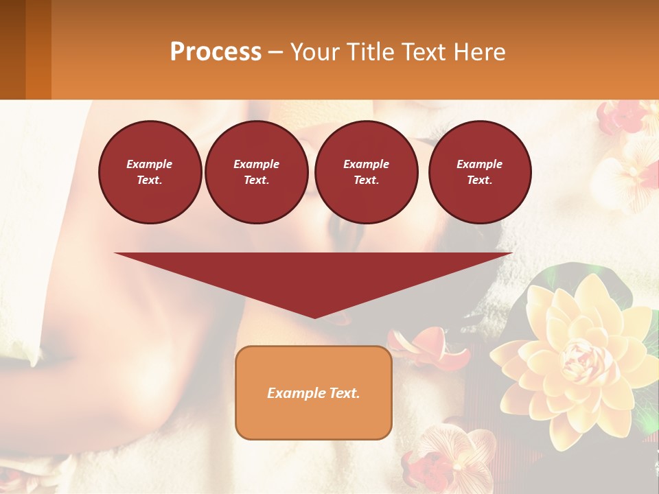Girl On A Relaxing Massage PowerPoint Template