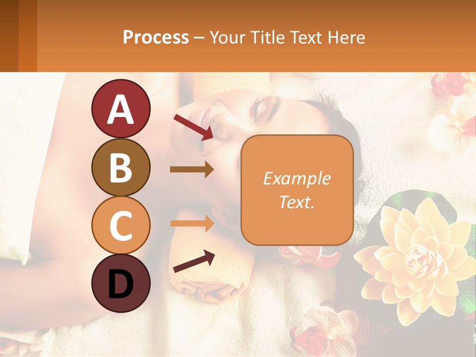 Girl On A Relaxing Massage PowerPoint Template