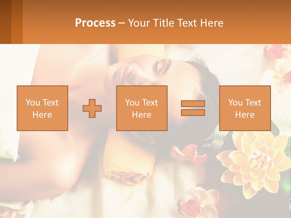 Girl On A Relaxing Massage PowerPoint Template