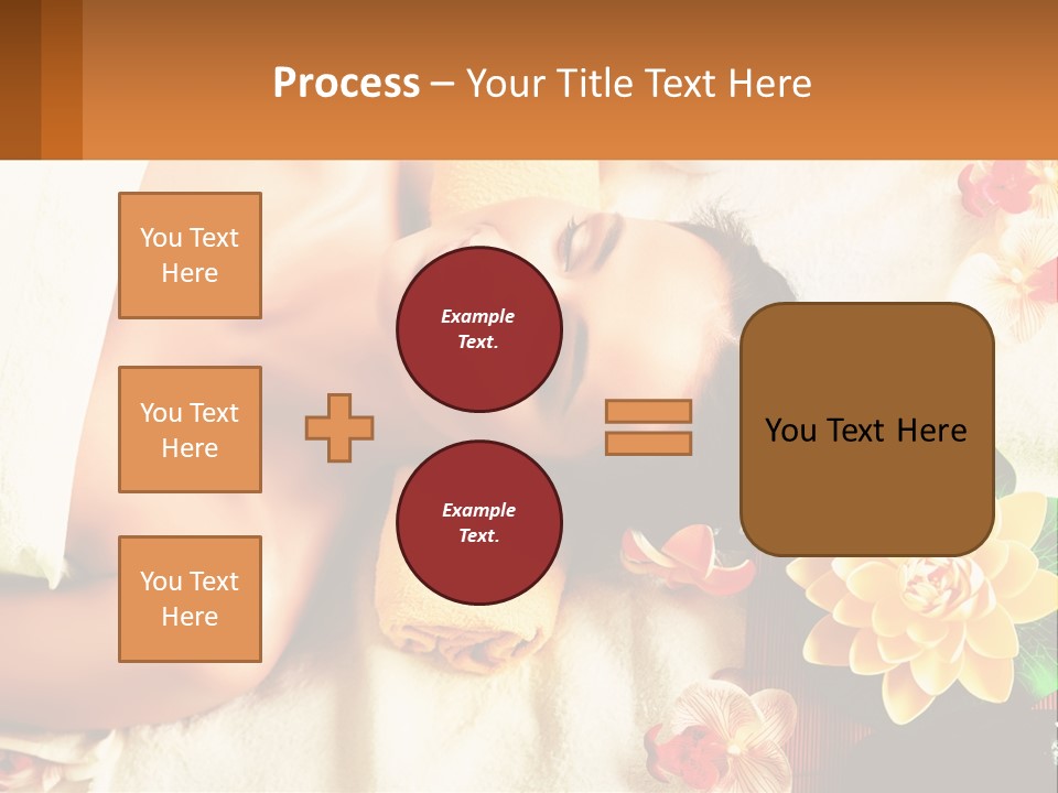 Girl On A Relaxing Massage PowerPoint Template