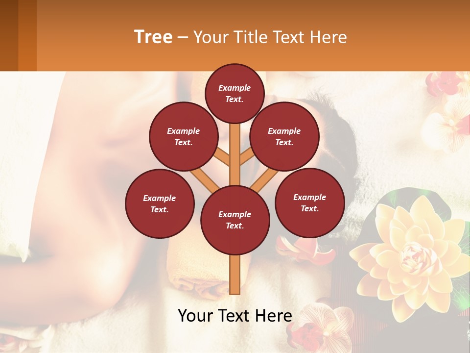 Girl On A Relaxing Massage PowerPoint Template