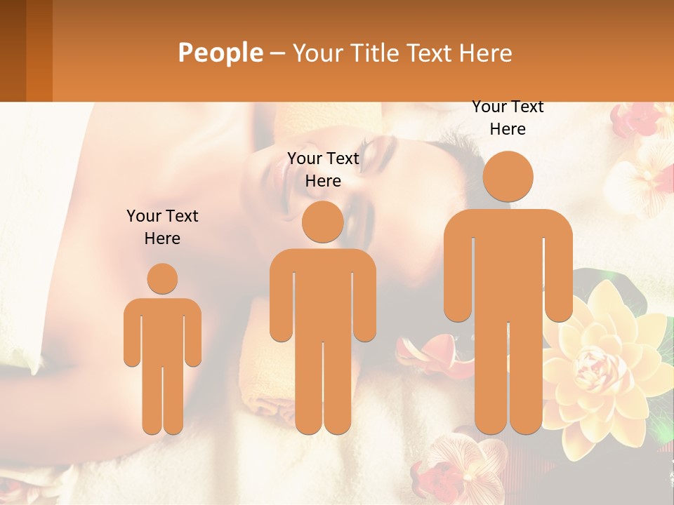 Girl On A Relaxing Massage PowerPoint Template