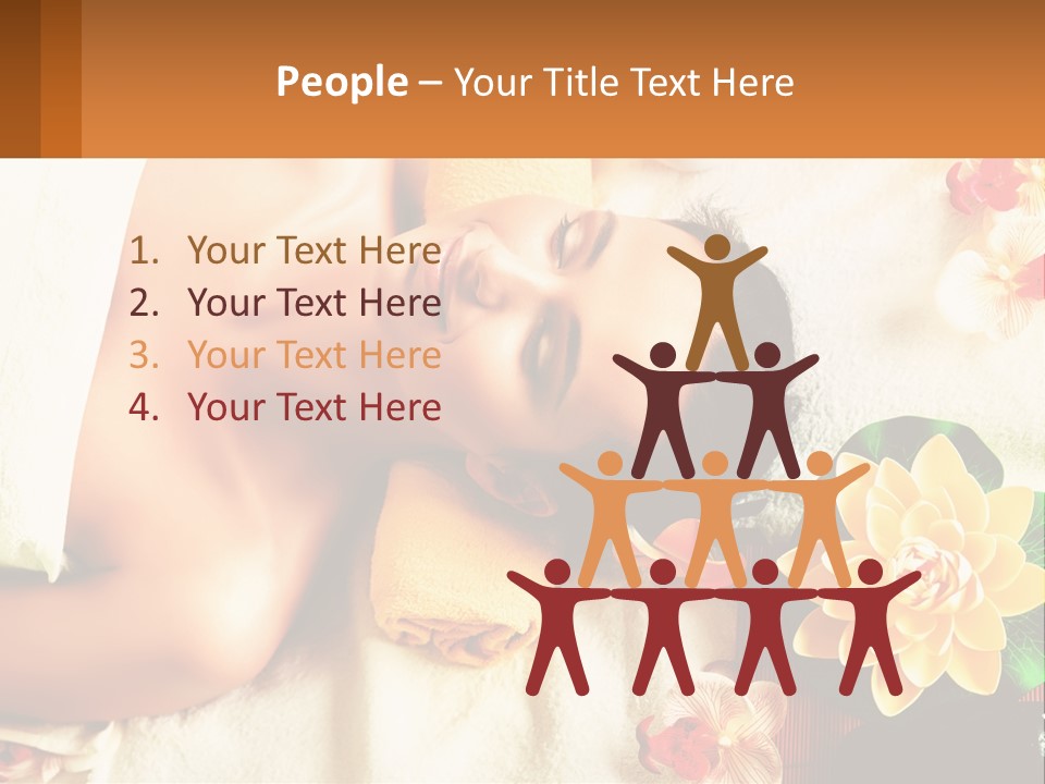 Girl On A Relaxing Massage PowerPoint Template