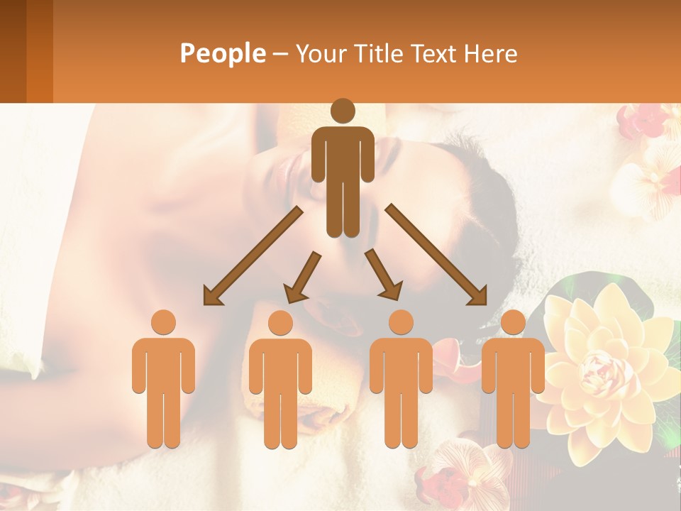 Girl On A Relaxing Massage PowerPoint Template