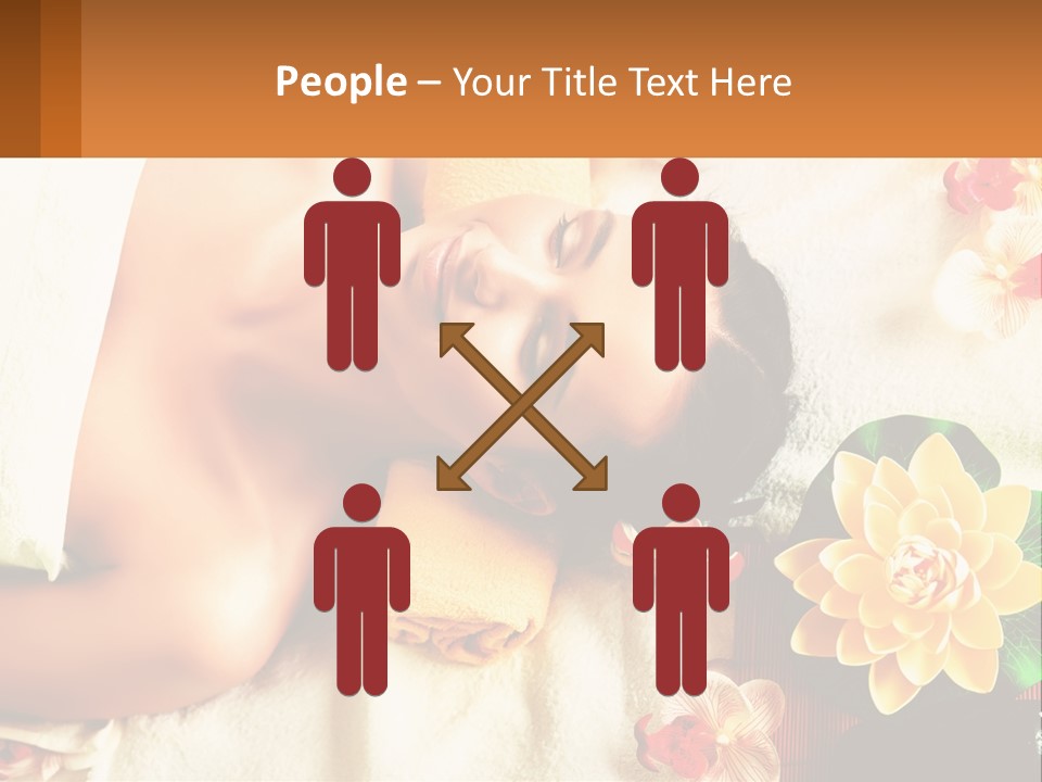 Girl On A Relaxing Massage PowerPoint Template