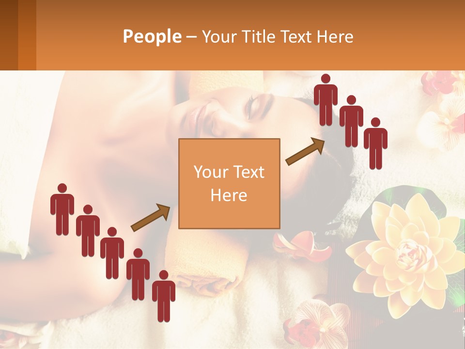 Girl On A Relaxing Massage PowerPoint Template