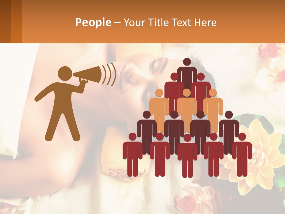 Girl On A Relaxing Massage PowerPoint Template