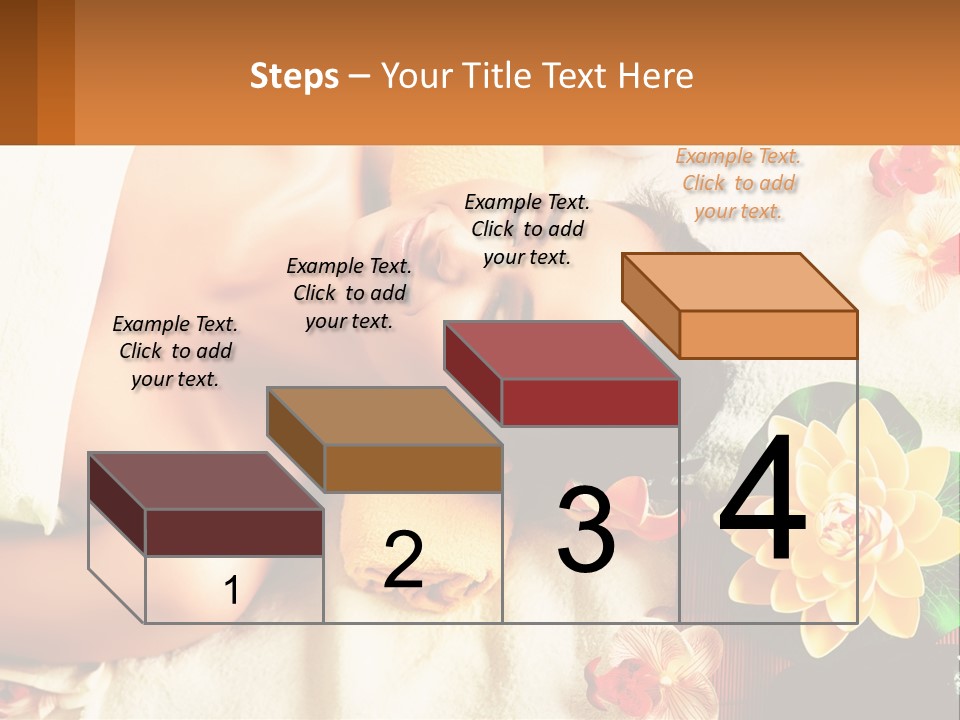 Girl On A Relaxing Massage PowerPoint Template