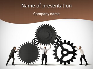 Team Work On The Project PowerPoint Template