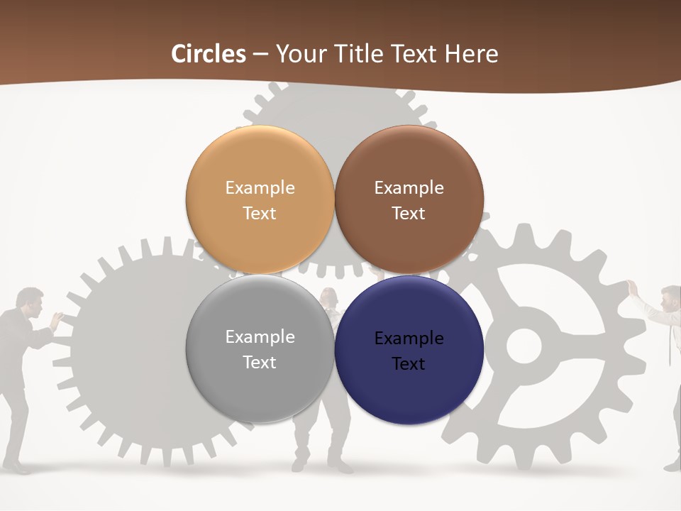 Team Work On The Project PowerPoint Template