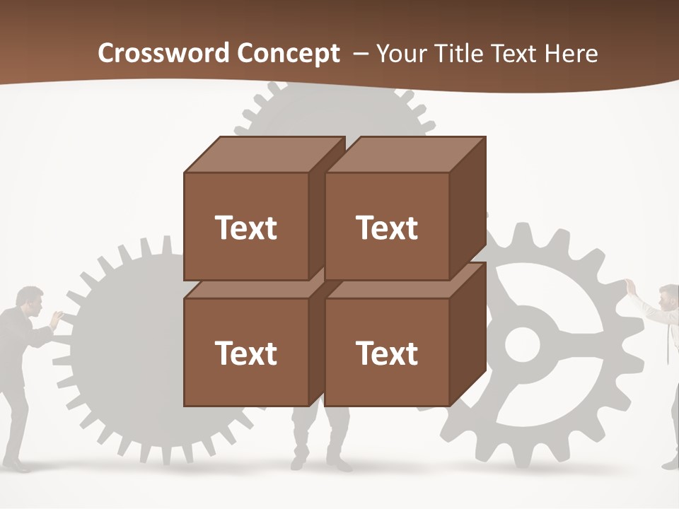 Team Work On The Project PowerPoint Template