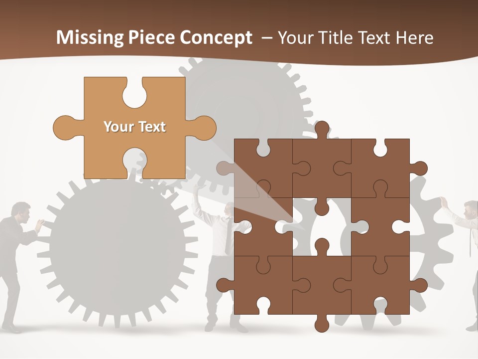 Team Work On The Project PowerPoint Template