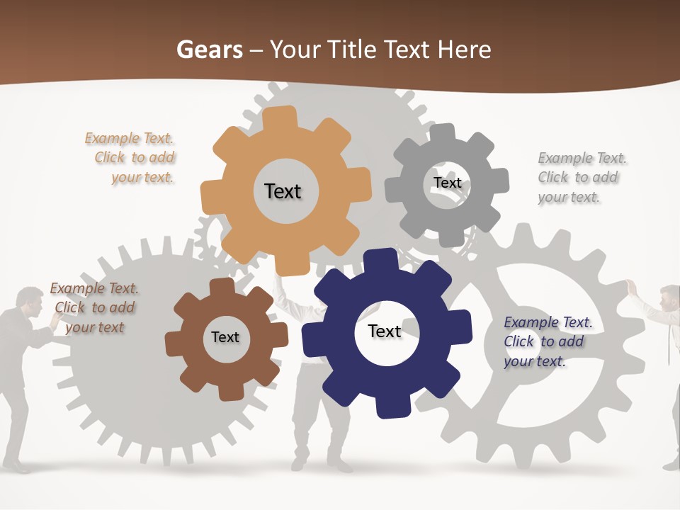 Team Work On The Project PowerPoint Template