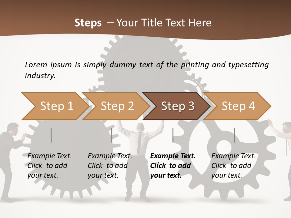 Team Work On The Project PowerPoint Template