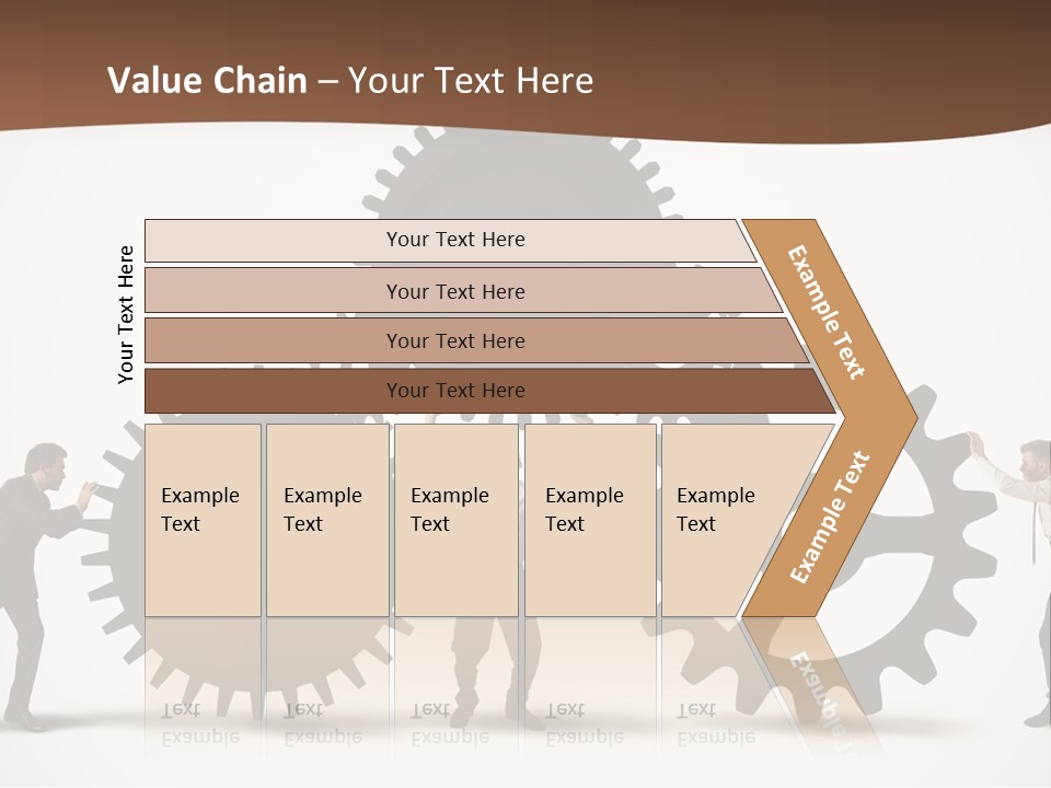 Team Work On The Project PowerPoint Template