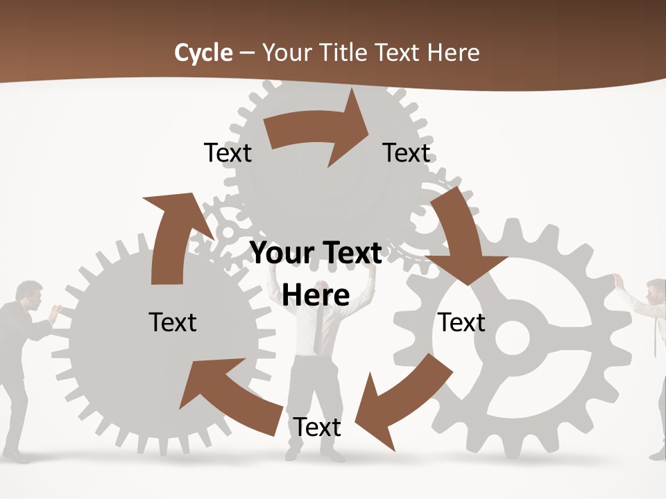Team Work On The Project PowerPoint Template