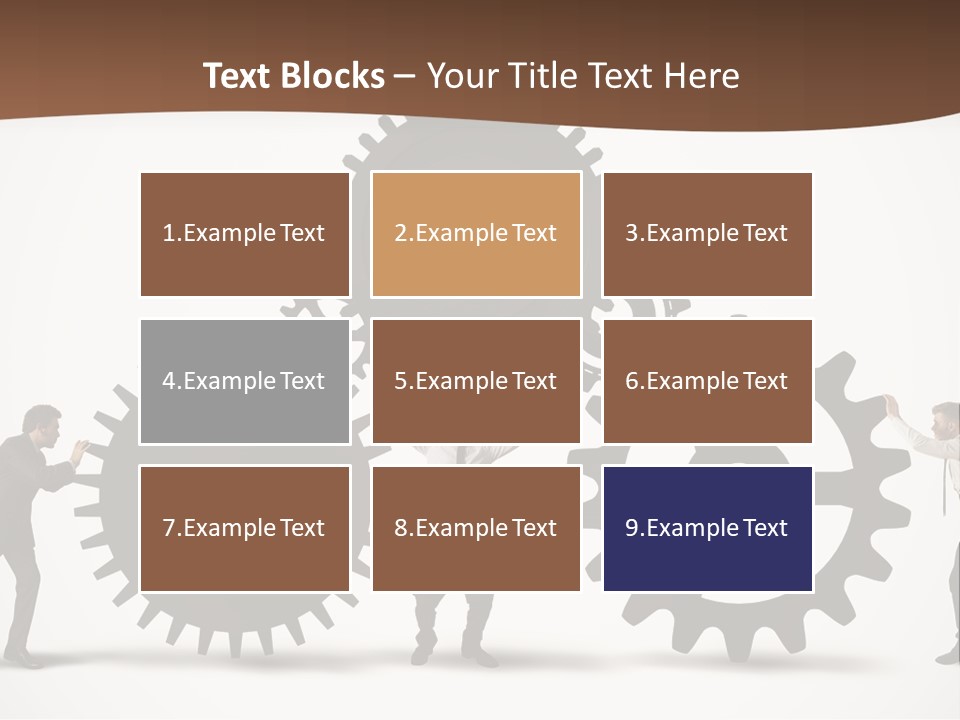 Team Work On The Project PowerPoint Template