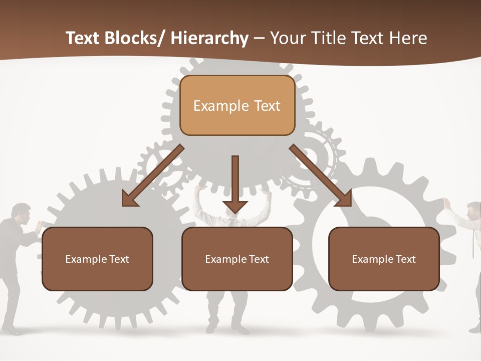 Team Work On The Project PowerPoint Template