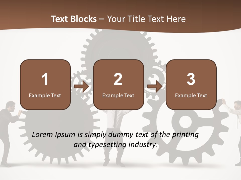 Team Work On The Project PowerPoint Template
