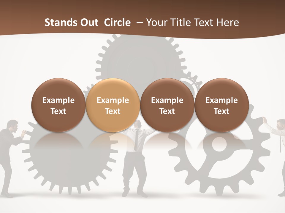 Team Work On The Project PowerPoint Template