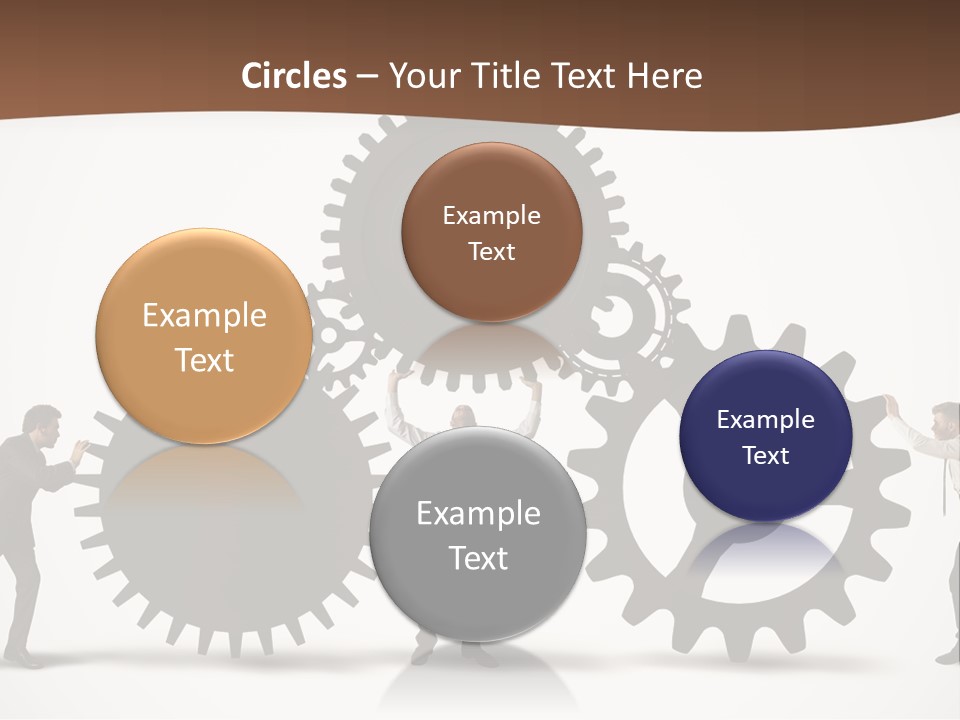 Team Work On The Project PowerPoint Template