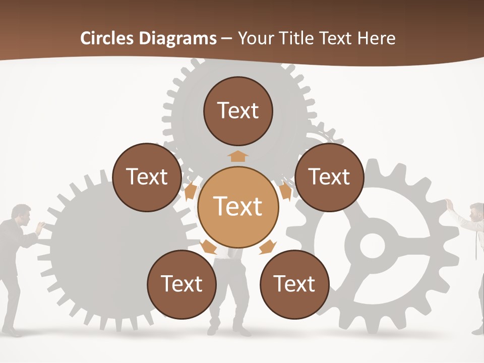 Team Work On The Project PowerPoint Template