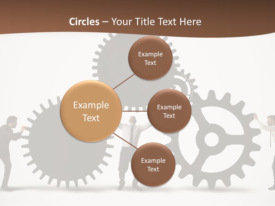 Team Work On The Project PowerPoint Template