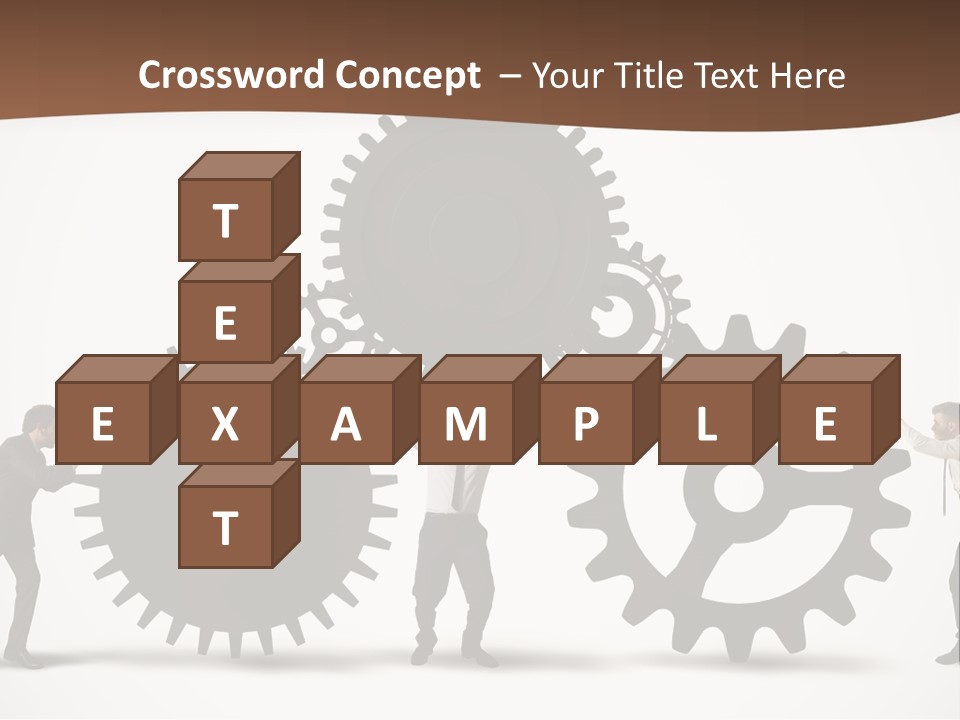 Team Work On The Project PowerPoint Template
