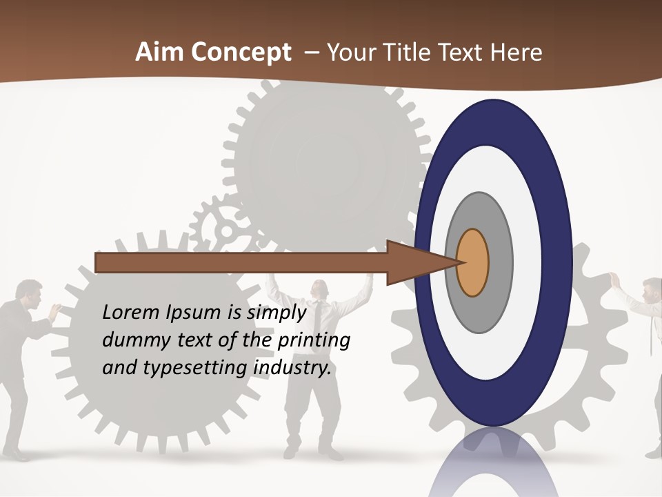 Team Work On The Project PowerPoint Template