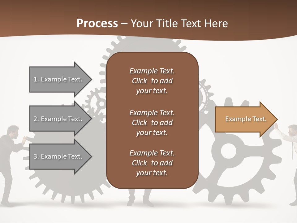 Team Work On The Project PowerPoint Template