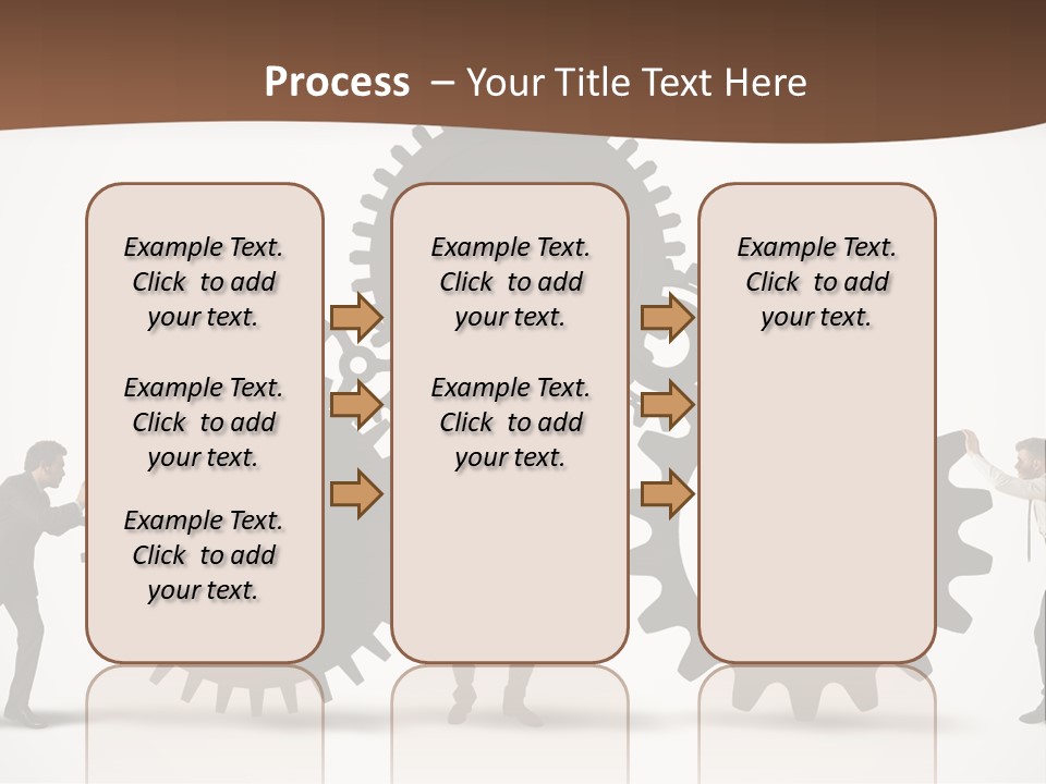 Team Work On The Project PowerPoint Template