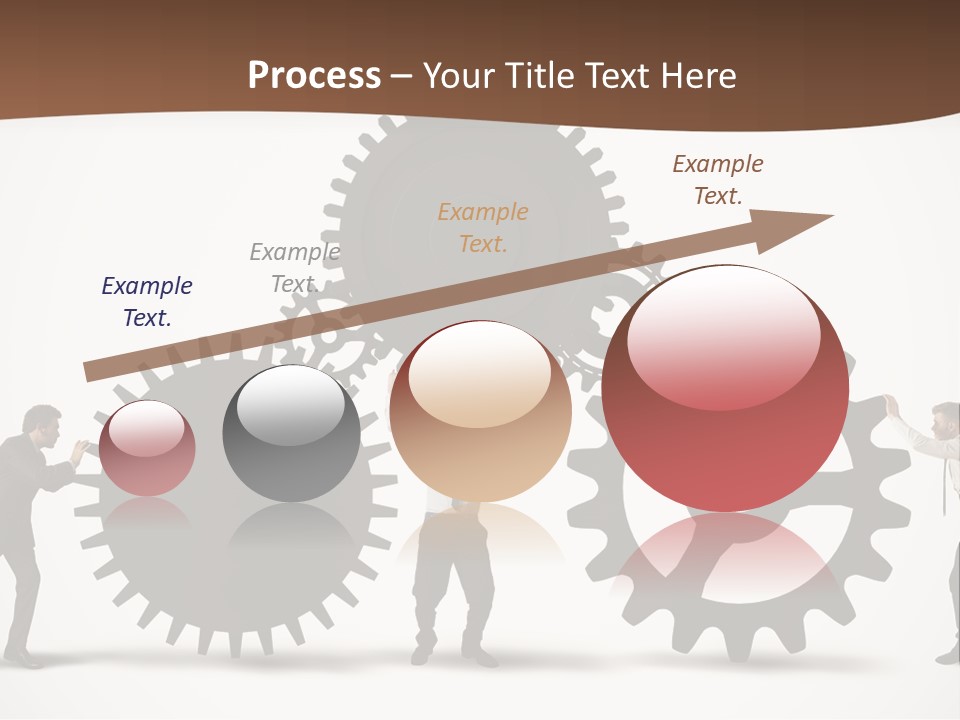 Team Work On The Project PowerPoint Template