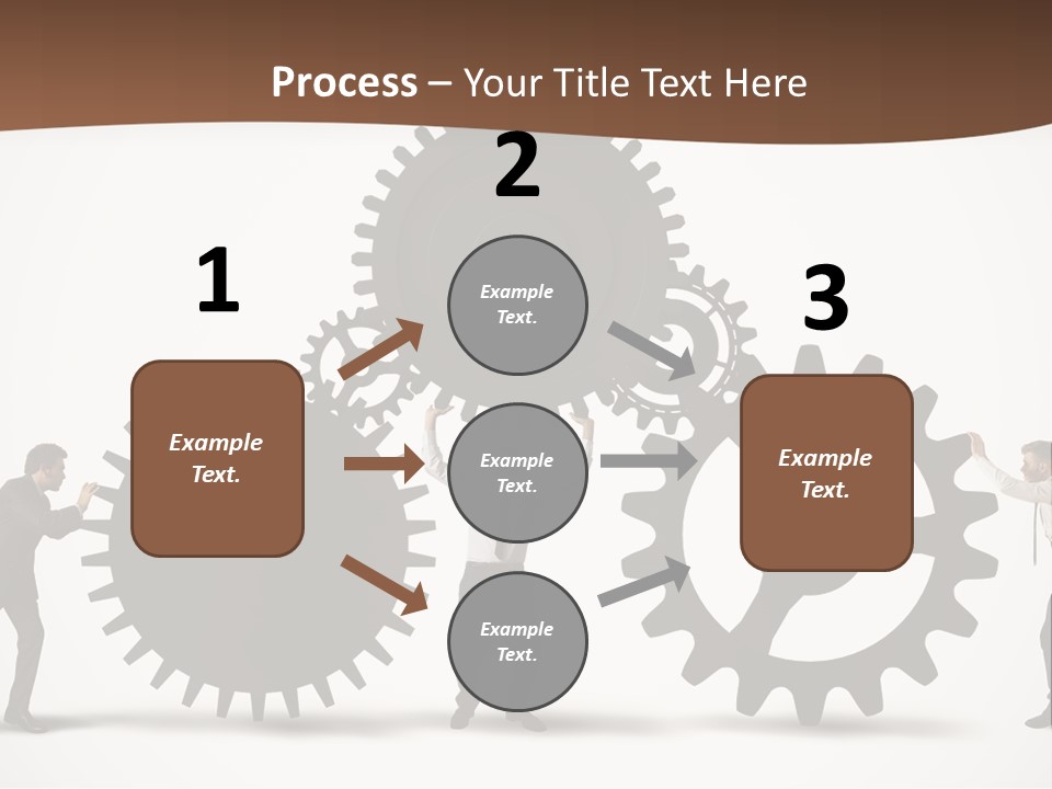 Team Work On The Project PowerPoint Template